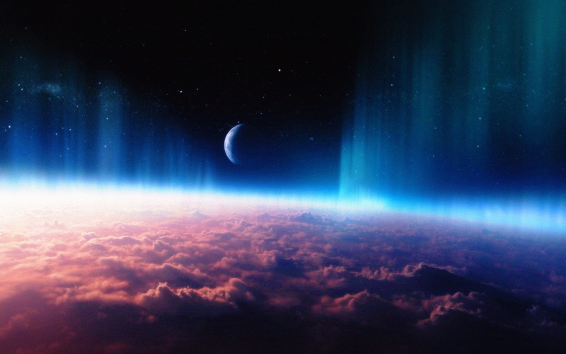 nature, futuristic, free, 4K, cloud - sky, cloud, scenics - nature, night, moon, blue, space, star - space, horizon, sky, beauty in nature, space exploration