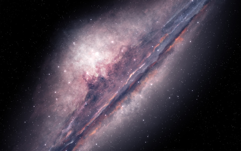 galaxy, 5K, 5K, Messier 83, painting, Spiral galaxy
