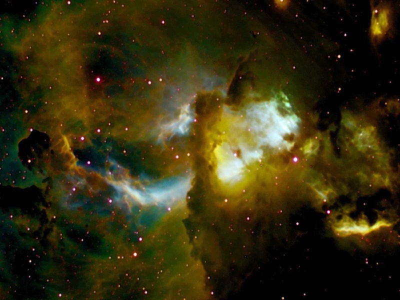 nebula, constellation, night, Space, outdoors, 3D, nature, space exploration, 480P, beauty in nature, mystery, brown, luminosity, satellite view, no people