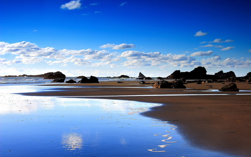 scenics - nature, outdoors, day, Outflow, Sky, tranquil scene, beach, nature, Summer, Sea, land, built structure, cloud - sky, 1080P, Sand, beauty in nature