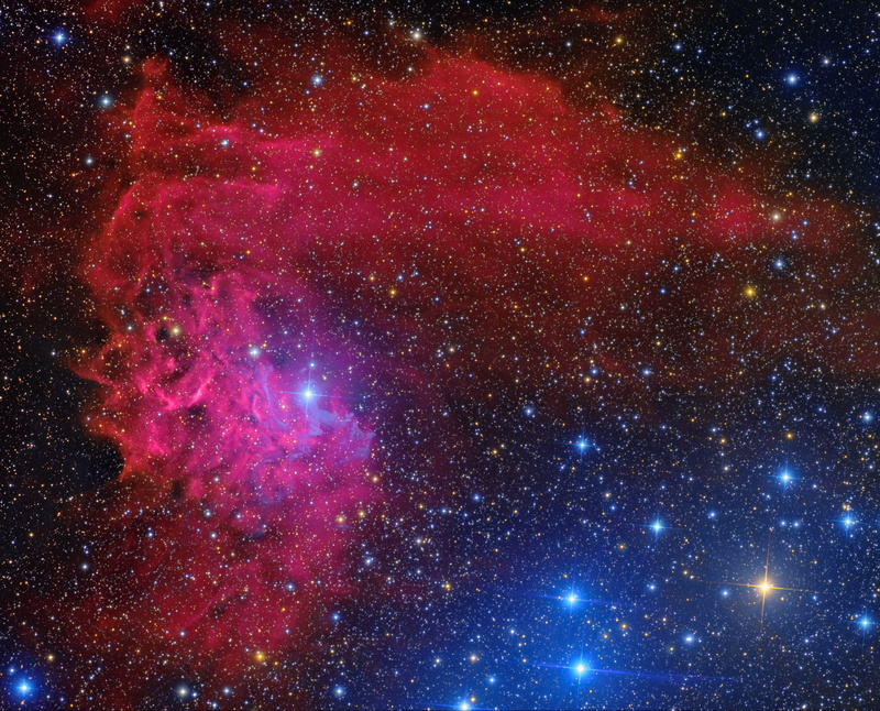 reflection nebula, Nebula, 2K, Flaming Star, IC 405