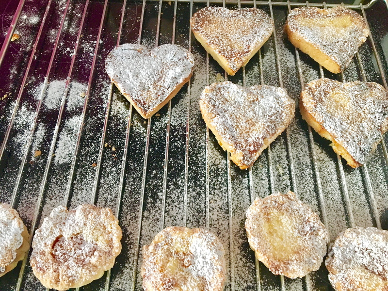 homemade, valentine, hobby, knead, high angle view, indoors, heart, powdered sugar, nibble, pastries, french, christmas, eat, close-up, indulgence, cookie cutter
