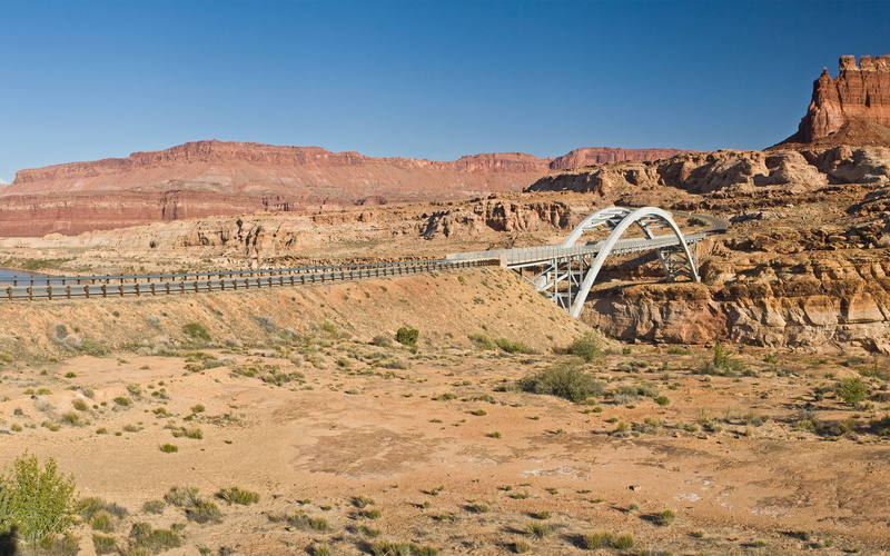 scenics, southwest USA, arizona, arch, river, uSA, geology, famous Place, blue, mountain, tranquil scene, cliff, beauty In Nature, colorado River, white