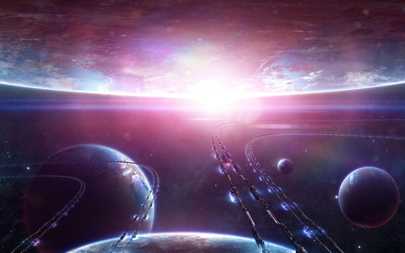 space, star, universe, planet, light, outerspace, illustration, galaxy, 1080P, bright, 1920x1200