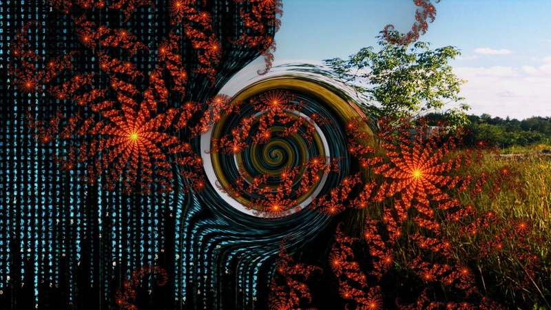 shape, no people, motion, tree, built structure, truth false claims abstract abstract machine abstract pattern the matrix landscape spiral canada, day