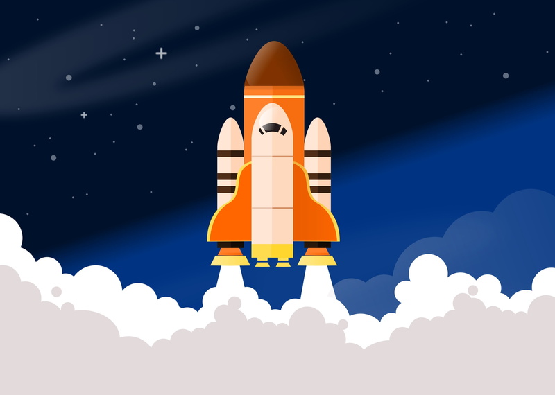 HD, Space launch, NASA rocket, 2K, Rocket boosters