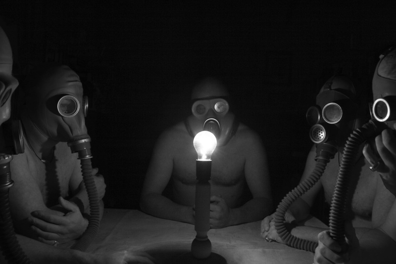 close-up, people, gray, headshot, holding, candle, men in gas masks, 1080P, flame, dark, fire - natural phenomenon, fire, black background, front view