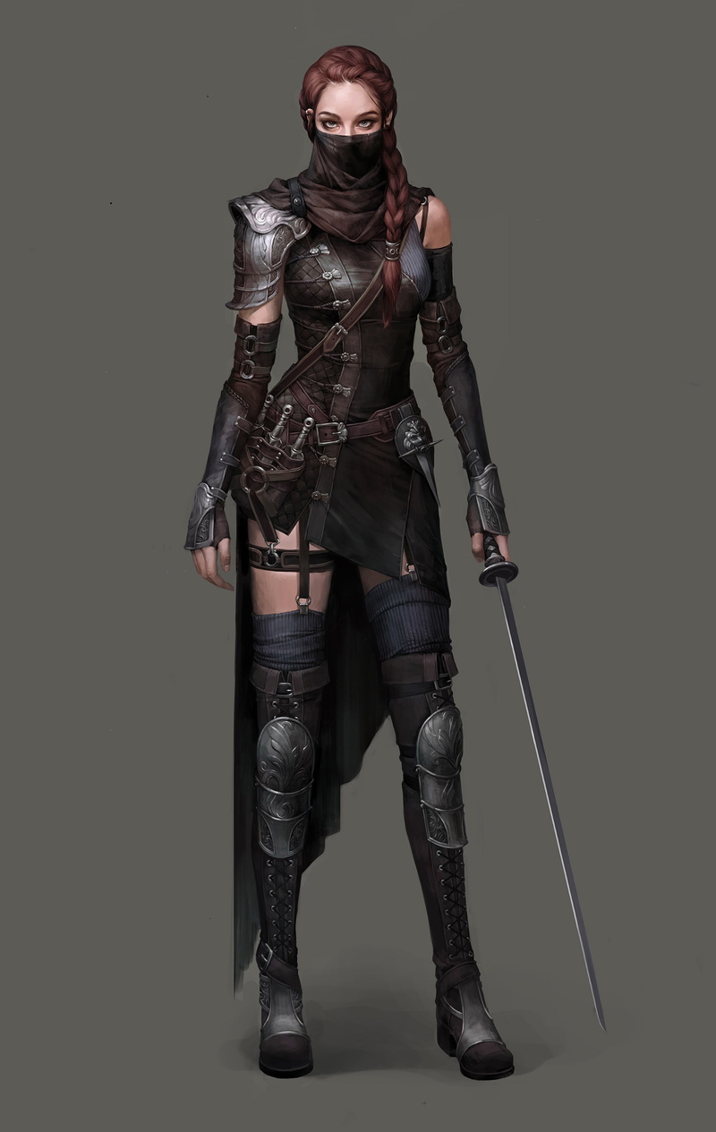 girl, 2K, fantasy, concept, characters, thief, artist, artstation