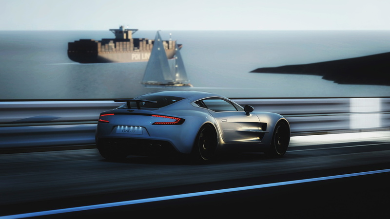 grey, Speed, one, Supercar, Aston, car, Martin, sports, 2K