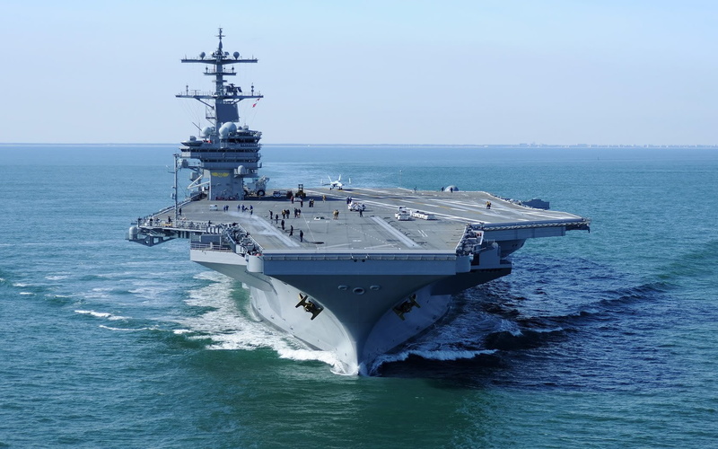 Warship, Warships, USS George H.W. Bush (CVN-77), 720P, Aircraft Carrier