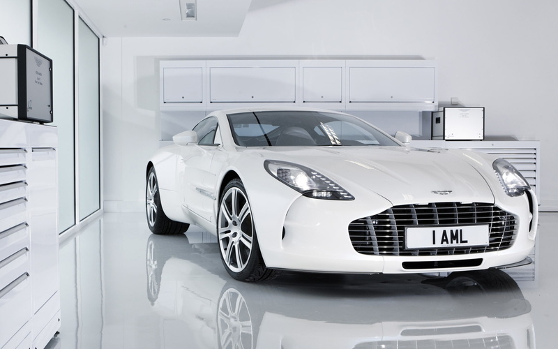 1080P, one, white, coupe, Aston Martin One, aston, martin