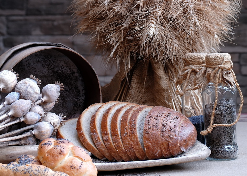 winter, caraway seeds, meal, food, breakfast, decoration, cooking, nature, still life, refreshment, no people, day, slices, sunflower seeds, wood - Material