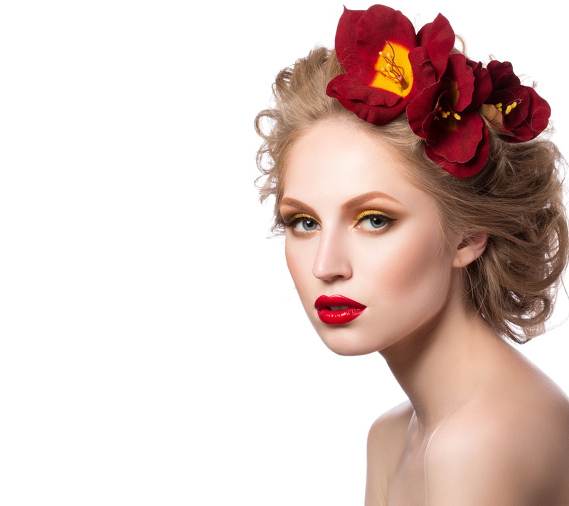 petals, clean, red, human Head, close-up, beautiful woman, rose, beauty, care, shiny, luxury, females, human Hair, headdress, hair, beautiful, curly Hair