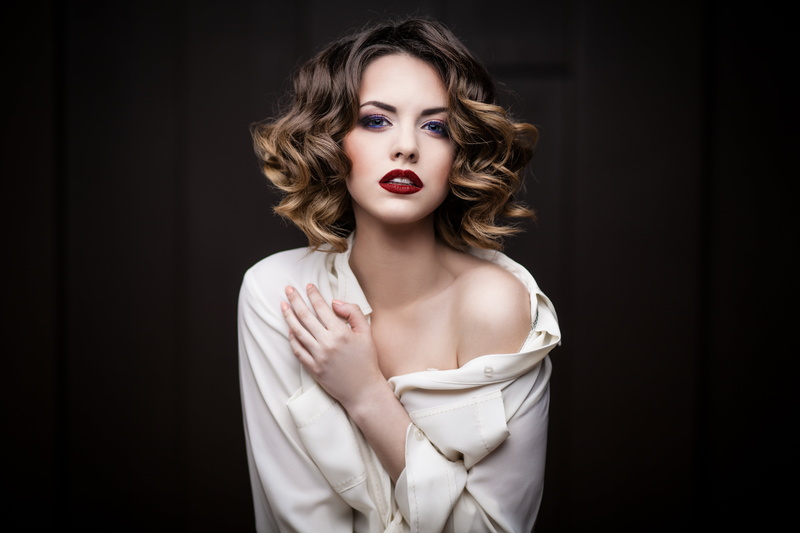 curly Hair, sensuality, hair, black Color, backgrounds, hairstyle, looking At Camera, shoulders, young Adult, beautiful, human Skin, glamour, beautiful woman