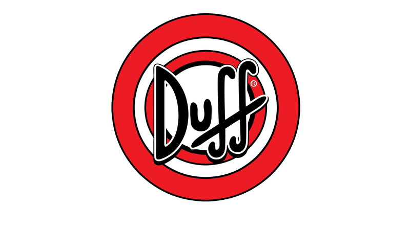 circle, indoors, Duff, logo, studio shot, The Simpsons, red, sign, forbidden, no people, white background, symbol, law, cut out, warning sign, communication