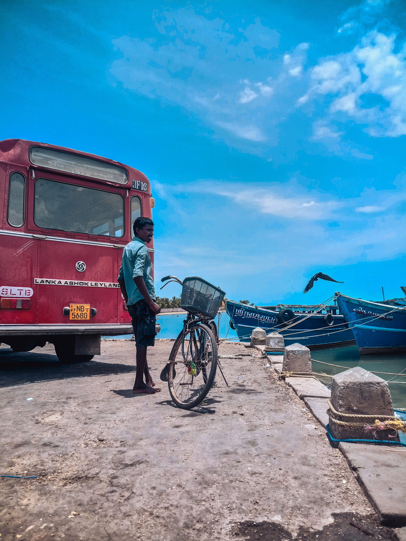 stationary, standing, men, boat, sky, day, cloud - sky, nature, one person, transportation, occupation, life, blue, street, real people, travel, candid