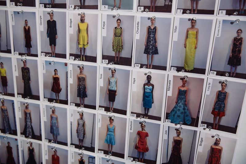 models, full frame, human representation, styling, hanging, polaroids, large group of objects, side by side, stylist, choice, indoors, arrangement, behind the scenes