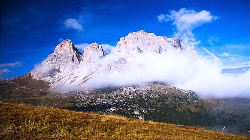 hd, Blue, mountain, Cool, mountains, lovely, art, awesome, amazing, nature, 1080P, clouds, make, beauty