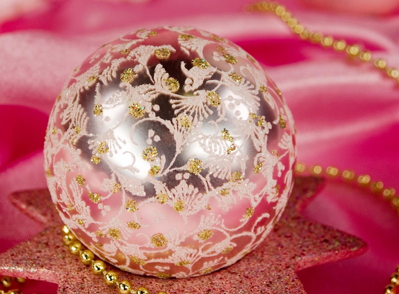 grey, celebration, floral pattern, christmas, event, christmas toys, cultures, surface, shiny, luxury, pink, pink Color, fashion, 720P, pearl jewelry