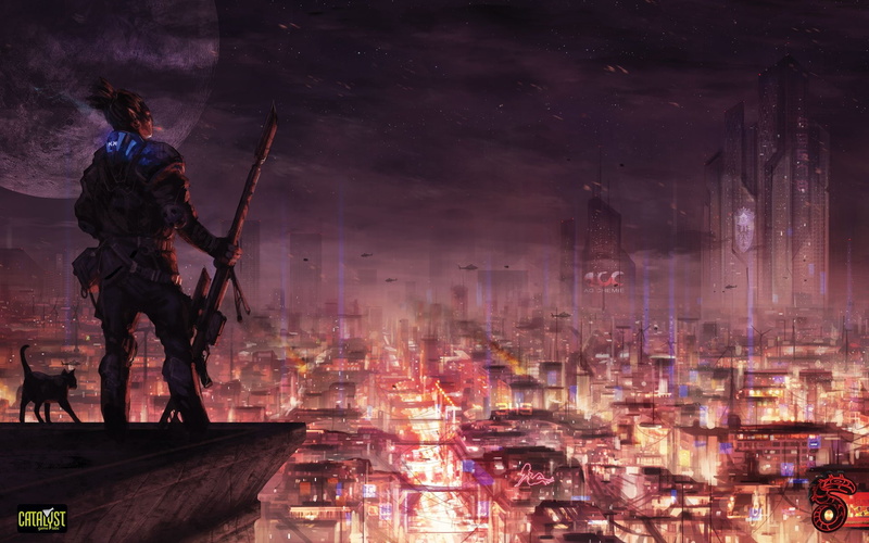 cyberpunk, fighting, online, shadowrun, fantasy, shooter, game, warrior, 1080P, sci fi, cardgame, mmo