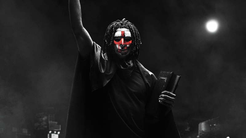 The First Purge poster, 5K, shirtr, black, s, 5k, men