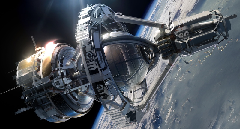 Space Station, Enders Game, Movie, 4K