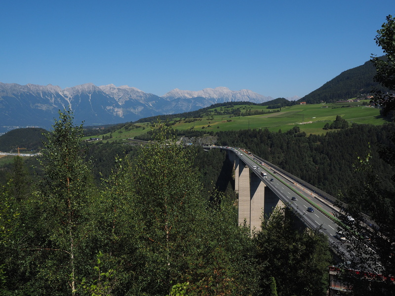 transportation, mieminger chain, beauty in nature, mountain, mountain range, car bridge, bridge, no people, sky, outdoors, scenics - nature, brenner autobahn