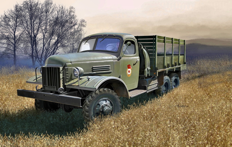 car for military purposes, USSR, Terrain, ZiS-151, 1080P, truck