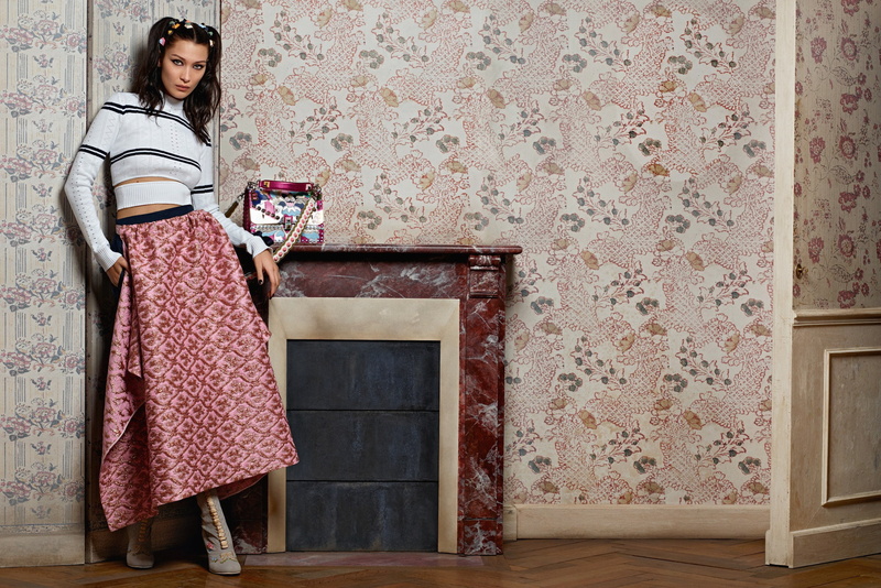 brand, Vittoria Ceretti, Bella Hadid, 1080P, Fendi
