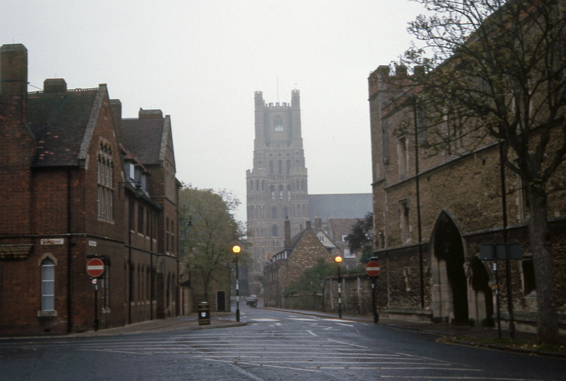 built structure, ely, 4K, day, building, street, office building exterior, snowing, nature, fog, architecture, city, transportation, road, direction, skyscraper