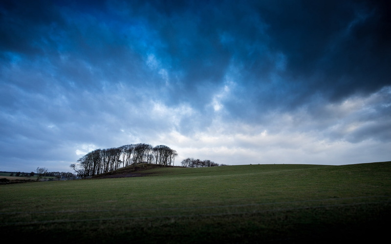 green, Valleys, Scotland, United, Trees, lawn, Sky, Clouds, 1080P, Blue, Kingdom, Grass