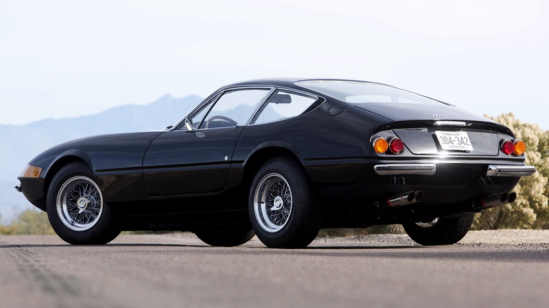 Old Car, Car, Coupé, Sport Car, Ferrari 365 GTB/4 Daytona, Black Car, Ferrari, Grand Tourer, 1080P