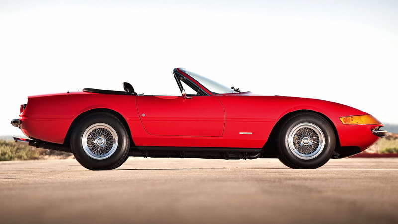 Old Car, Convertible, 1080P, Red Car, Grand Tourer, Car, Ferrari 365 GTS/4 Daytona, Sport Car, Ferrari
