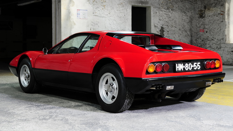 Red Car, Car, Ferrari, Ferrari 365 GT4 Berlinetta Boxer, Coupé, 1080P, Old Car, Grand Tourer, Sport Car
