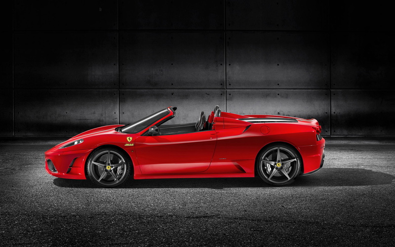 Red, 1080P, Sports car, Side view, Machine, Ferrari, F430, Auto