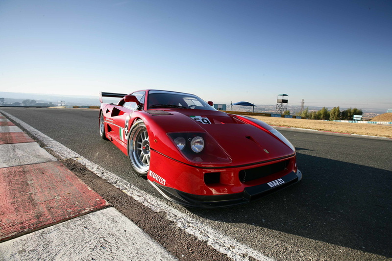 street, architecture, Ferrari, motor vehicle, F40, convertible, sunlight, land vehicle, sky, 2K, transportation, Supercar, sports car, mode of transportation