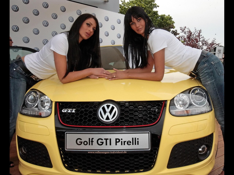 golf, girls, cars, 1080P, pirelli