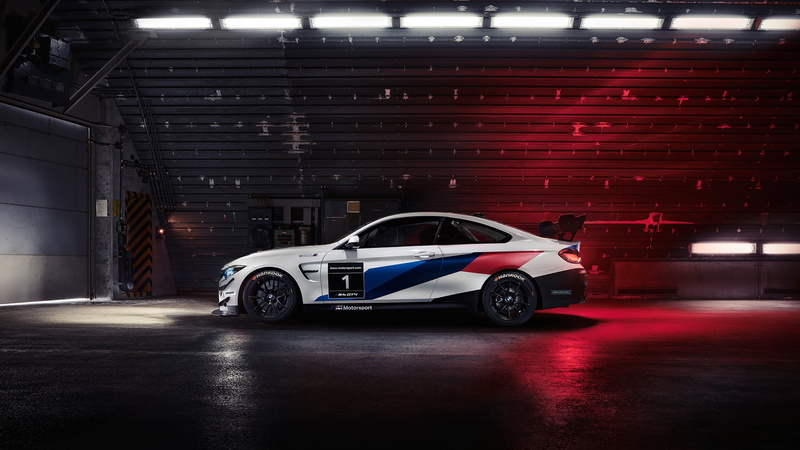 hangar, BMW, BMW M4 GT4, race cars, vehicle, low light, 4K, MPerformance, car