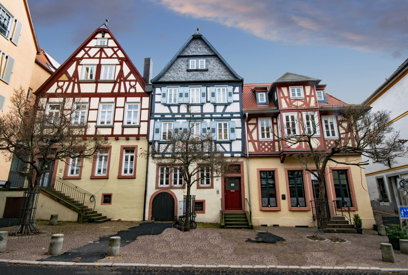 half-Timbered, fachwerkhaus, building, history, europe, tree, residential district, outdoors, lower franconia, places of interest, old, window, building Exterior
