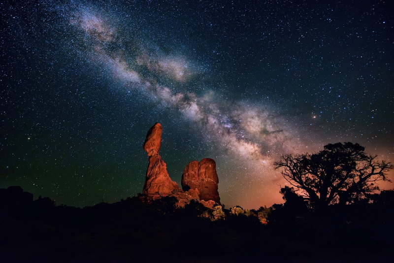 star, galaxy, nature, star - space, beauty in nature, no people, Milky Way, rock - object, night, brown, star field, rock formation, tranquil scene, outdoors