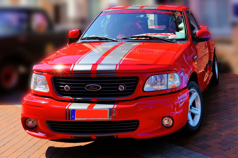 speed, close-up, cab, vehicle, power, red, tire, people, car, drive, land vehicle, mode of transportation, american car, transportation, american, road