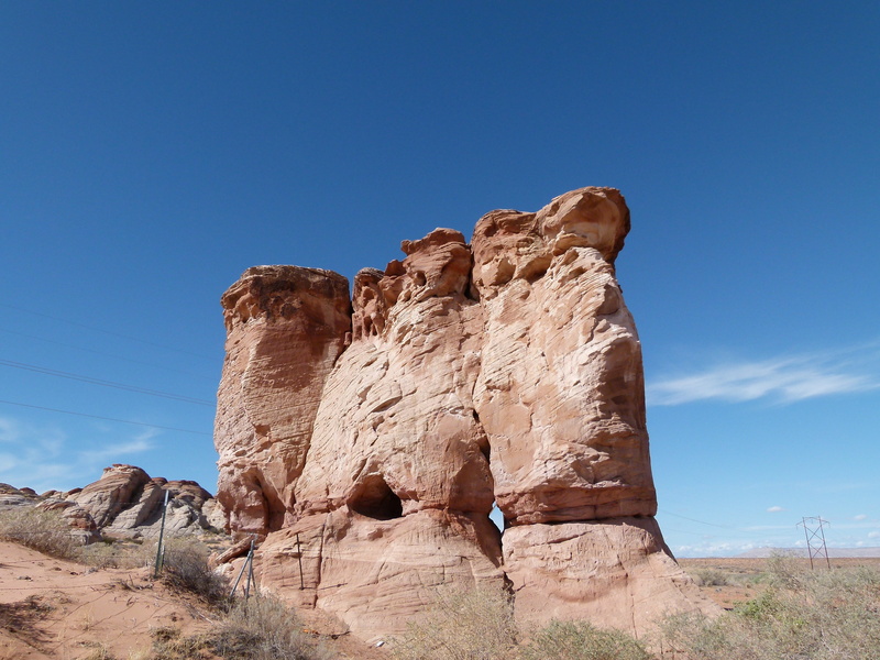 eroded, dry, rock - object, usa, massive, physical geography, nature, non-urban scene, rock, red rock, monument valley, blue, sky, beauty in nature, no people