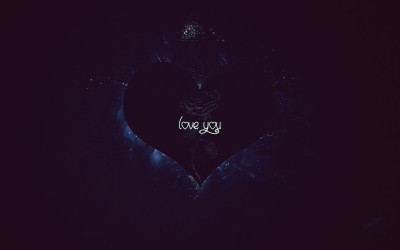 close-up, romance, black background, 720P, indoors, positive emotion, art and craft, valentines day - holiday, communication, love, western script, dark