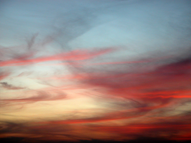Clouds, backgrounds, tranquil scene, low angle view, 2K, wispy clouds, meteorology, cloudscape, dramatic sky, outdoors, beauty in nature, orange color