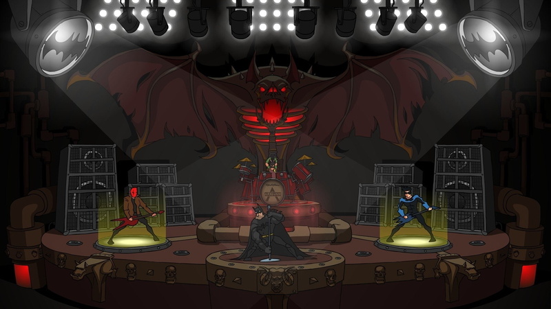 Nightwing, Batmetal, DC Comics, Batcave, Red Robin, Robin (DC Comics), 1080P, Red Hood, Batman, Children of Batman, Music, Jokers Funland