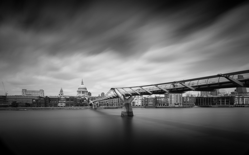 bw, cityscape, 2K, bridge, hd, buildings