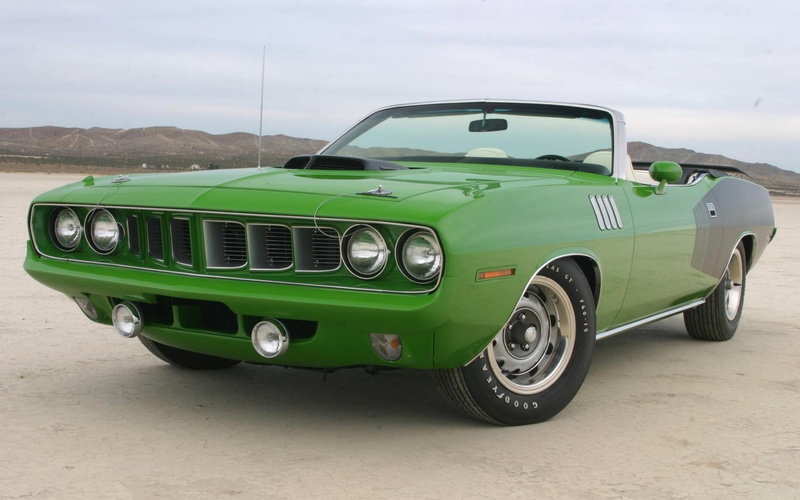 black-green, road trip, car, nature, outdoors, no people, transportation, mode of transportation, convertible, hemi, road, land, front view, green color