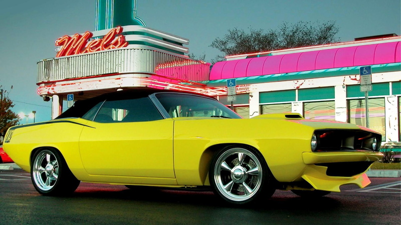 barracuda, 1080P, yellow, cuda, 1970, drop, convertible, antique, classic, plymouth, cars