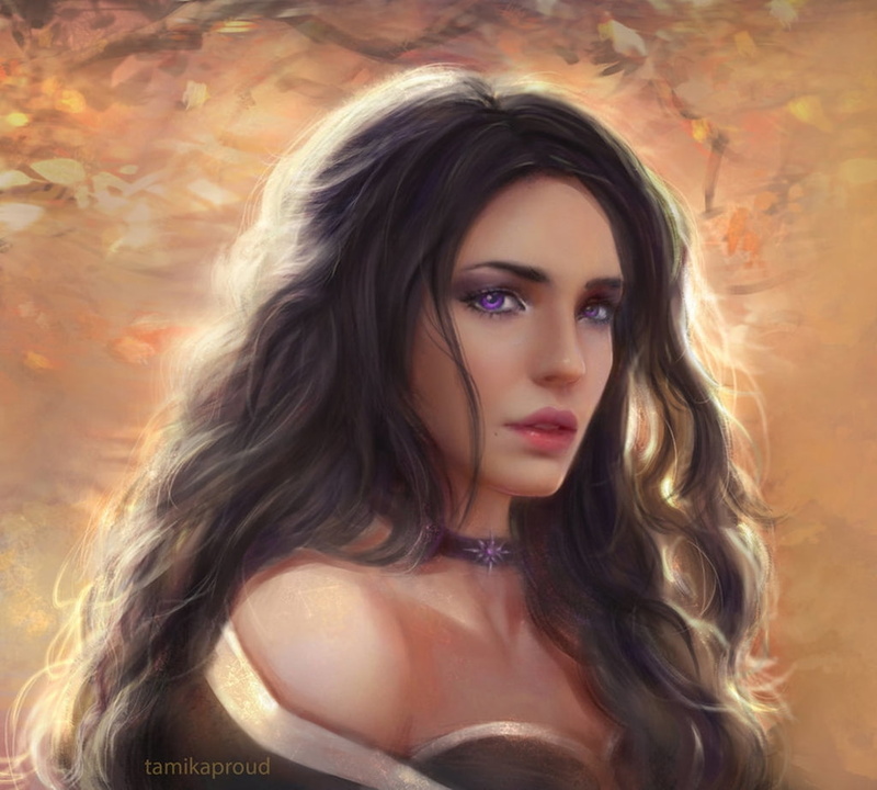 face, 480P, frumusete, Yennefer, tamikaproud, the witcher, luminos, fantasy