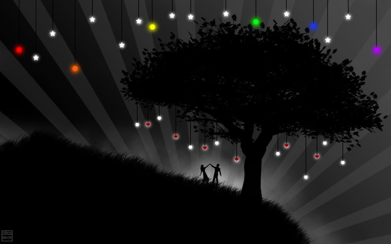 decoration, couple, dancing, holiday, architecture, rainbows, christmas decoration, car, love, illuminated, glowing, lighting equipment, tree, indoors